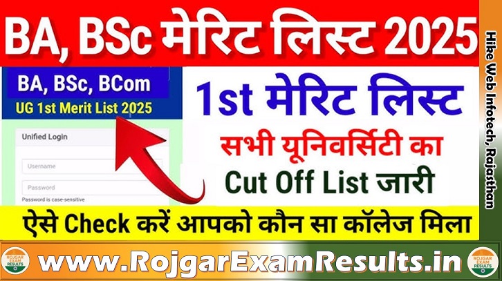 Rajasthan University First Year Admission Merit List 2025: Check BA, BSc, BCom Seats & Results