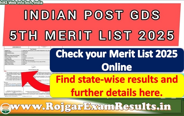 India Post GDS Fifth Merit List 2025 Released: Check Your Name Online