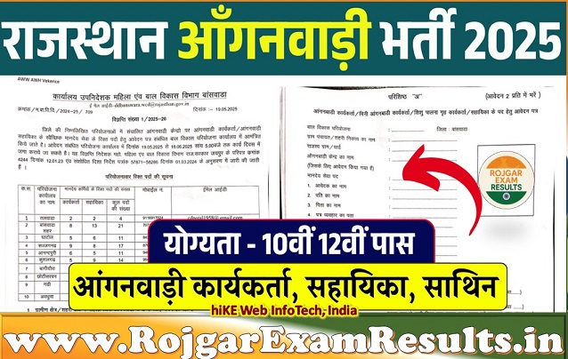 Rajasthan Anganwadi Recruitment 2025: जिला-वार भर्तियाँ शुरू, 10वीं–12वीं पास महिला करें आवेदन