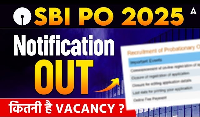 SBI PO 2025 Notification Released: Check How to Apply & Other Instructions
