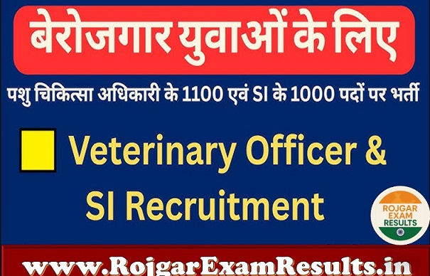 RPSC पशु चिकित्सा अधिकारी (Veterinary Officer) भर्ती 2025: नोटिफिकेशन जारी