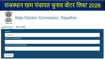 राजस्थान ग्राम पंचायत चुनाव वोटर लिस्ट 2026: ऑनलाइन चेक और डाउनलोड करें